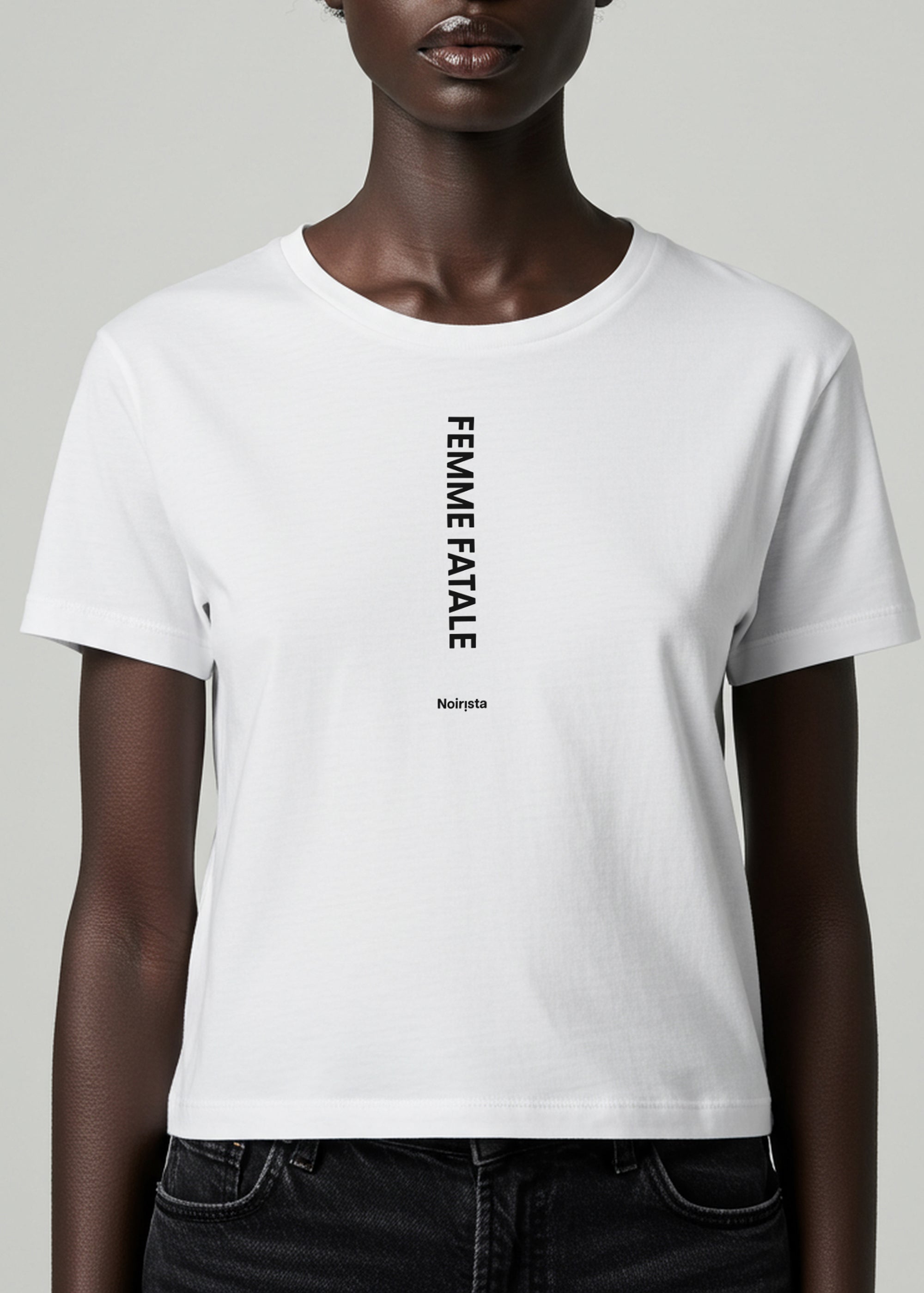 Femme Fatale T White Womens – Noirista Femme Fatale T White Womens – Noirista