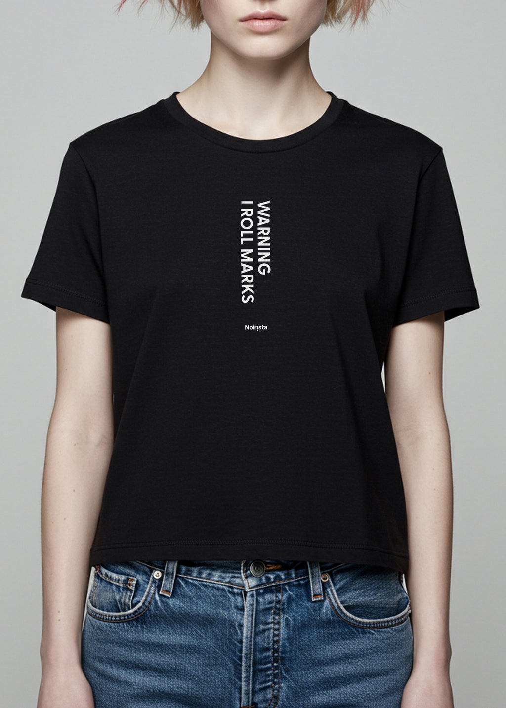 I Roll Marks T Black Womens